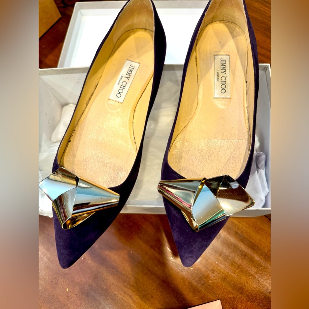 VGUC Jimmy Choo Suede Flats!